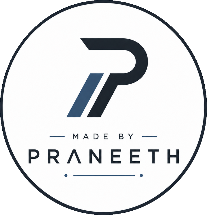 Made by Praneeth Logo